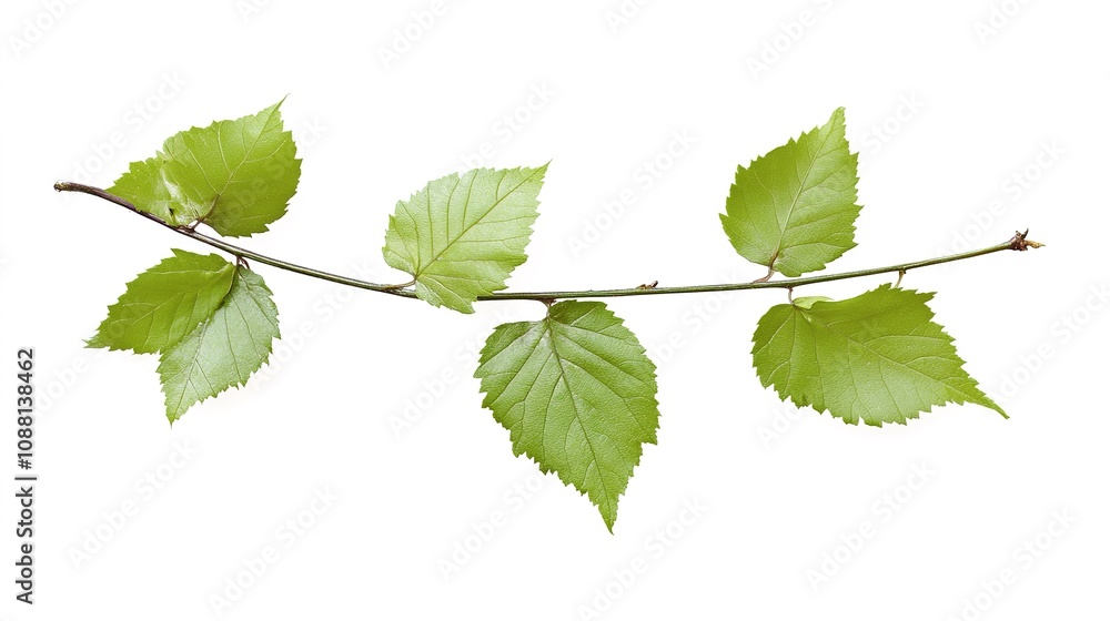 A detailed vector illustration of an Alder tree, showcasing its leaves and branches in a minimalist style against a clean white background. A detailed vector illustration of an Alder tree, showcasing its leaves and branches in a minimalist style against a clean white background.