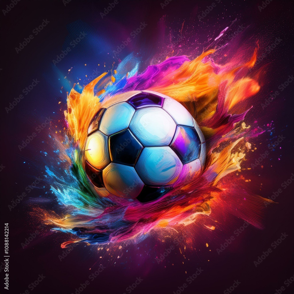 Naklejka premium soccer ball on isolated background