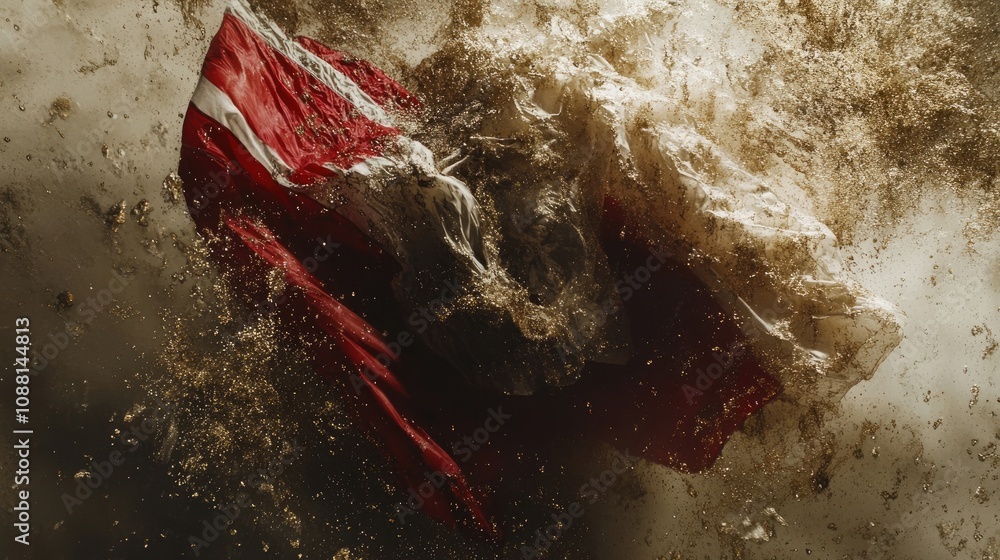 Close-Up Hyper-Realistic Photography of Chinese and American Flags Displayed Together Close-Up Hyper-Realistic Photography of Chinese and American Flags Displayed Together