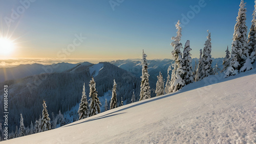 Olympic National Park's winter scenes at Hurricane Ridge, where skiers and snowshoers enjoy fresh powder and breathtaking views

