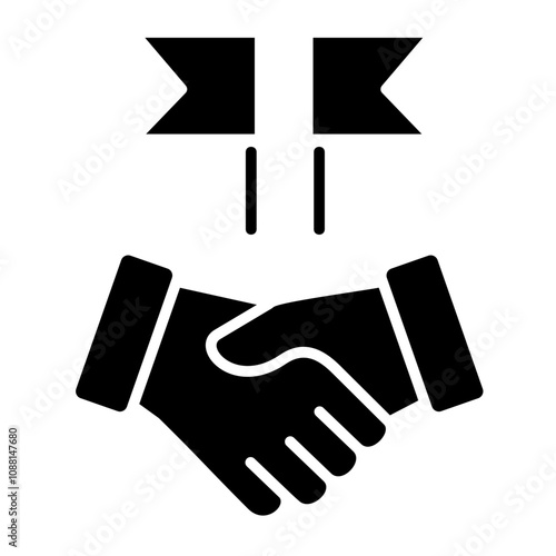 Slika na platnu Diplomacy Icon