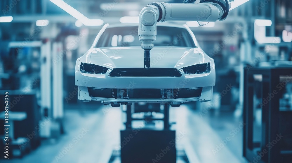 Robot Lifting Car Parts with Precision and Ease Robot Lifting Car Parts with Precision and Ease