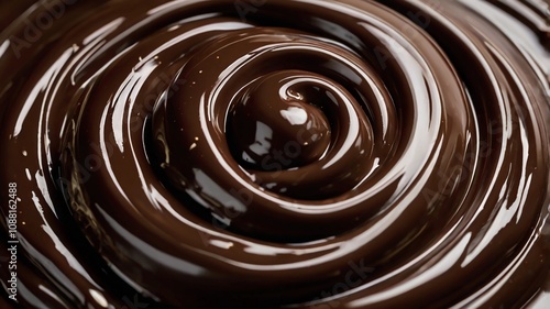 black chocolate swirl close up