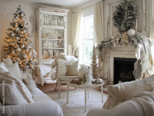 Elegant White Christmas Liv...