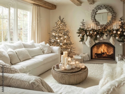 Elegant White Christmas Liv...