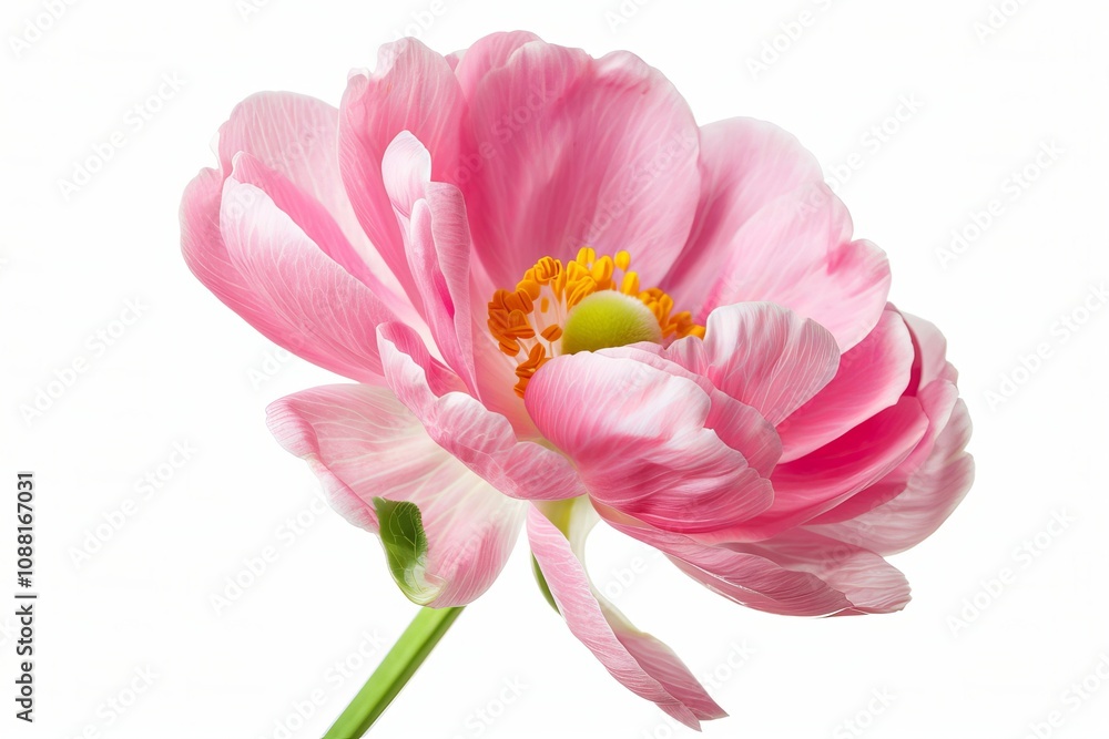 Obraz premium Pink Bougainvillea Isolated on White Background. Beautiful Bougainvillea Flower
