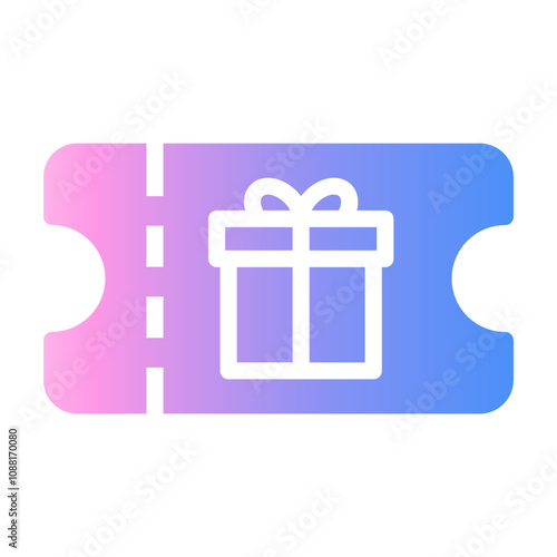 gift voucher Gradient icon