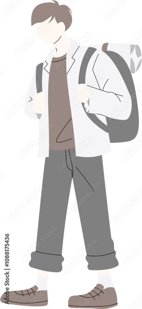 moslem tarveller illustration hijab fashion