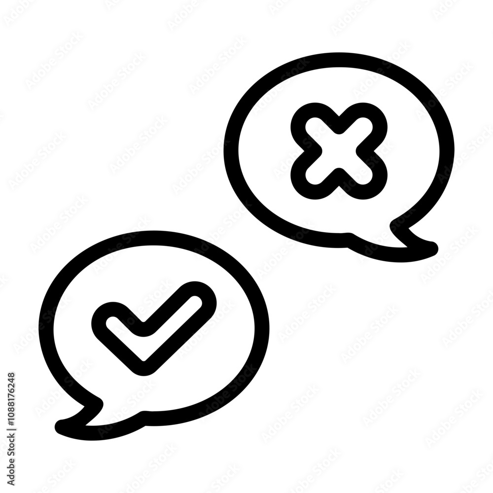 yes or true Line Icon yes or true Line Icon