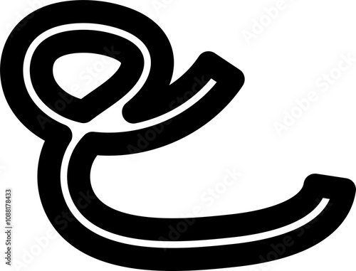 Bold curved lines, strokes and doodles children or festive celebration design