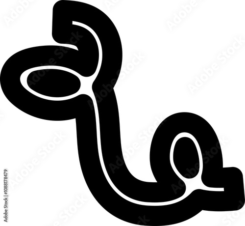 Bold curved lines, strokes and doodles children or festive celebration design