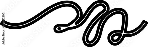 Bold curved lines, strokes and doodles children or festive celebration design