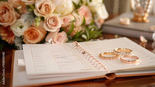 Wedding Planning Binder: This binder helps couples plan every detail, with spaces for guest lists, budget management, vendor contacts, and event schedules, all in one place.
