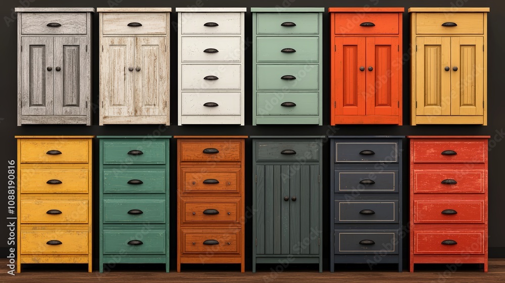 Upcycled Furniture with Painted and Refurbished Look Upcycled Furniture with Painted and Refurbished Look