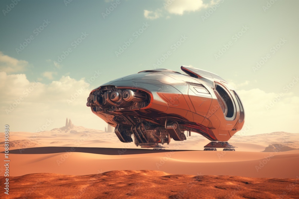 Red Planet Escape Landscapes Featuring Desert Space Travel Red Planet Escape Landscapes Featuring Desert Space Travel