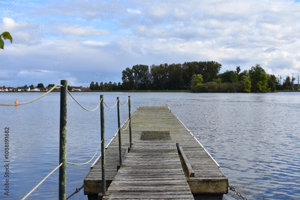 Obraz premium Auszeit am Steg
