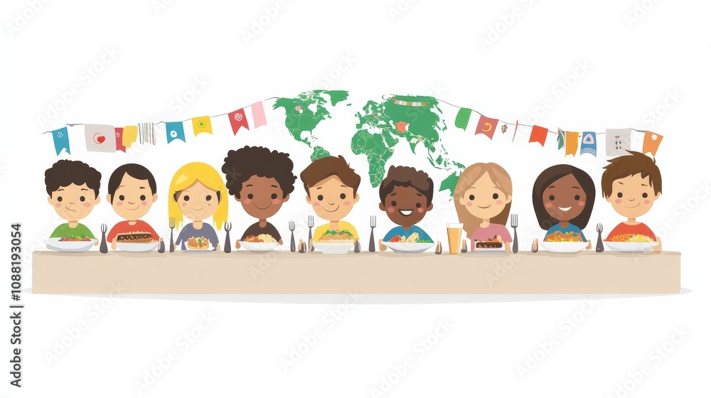 Diverse Cultures Sharing a Meal for Global Unity Diverse Cultures Sharing a Meal for Global Unity