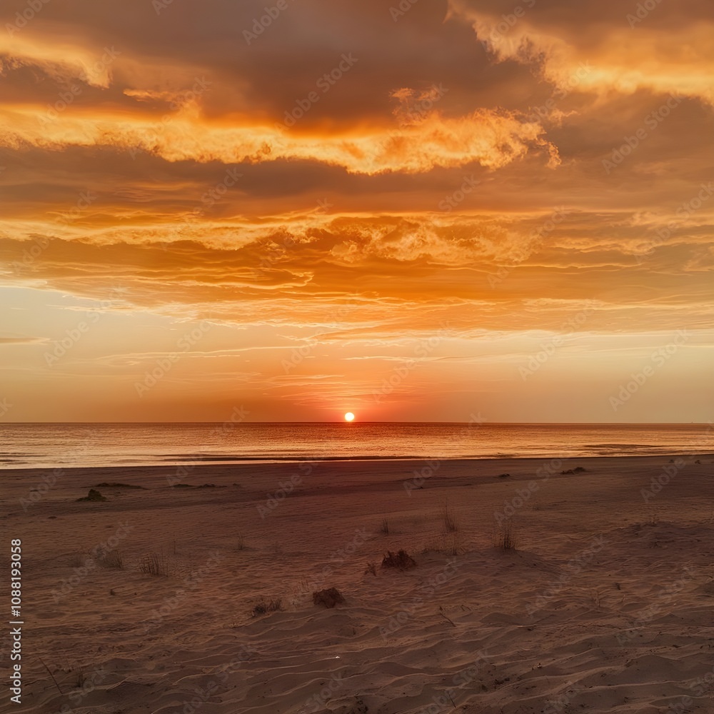 orange and golden sunset sky soft sand calmness relaxing sunlight summer mood orange and golden sunset sky soft sand calmness relaxing sunlight summer mood
