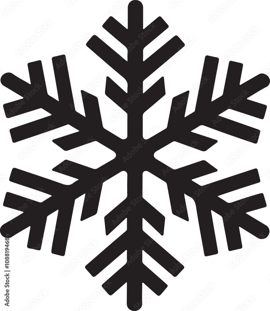 A vector illustration of a snowflake icon on a white background. A vector illustration of a snowflake icon on a white background.