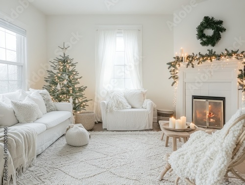 White Christmas Living Room...