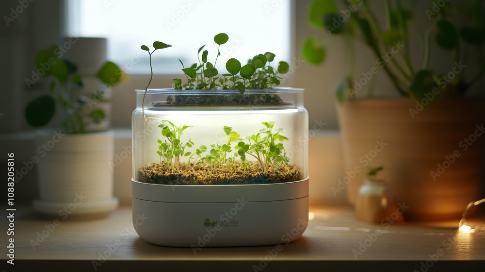 Indoor Smart Garden, Seed Starting Kit, Plant Growth, LED Light, Home Gardening Indoor Smart Garden, Seed Starting Kit, Plant Growth, LED Light, Home Gardening