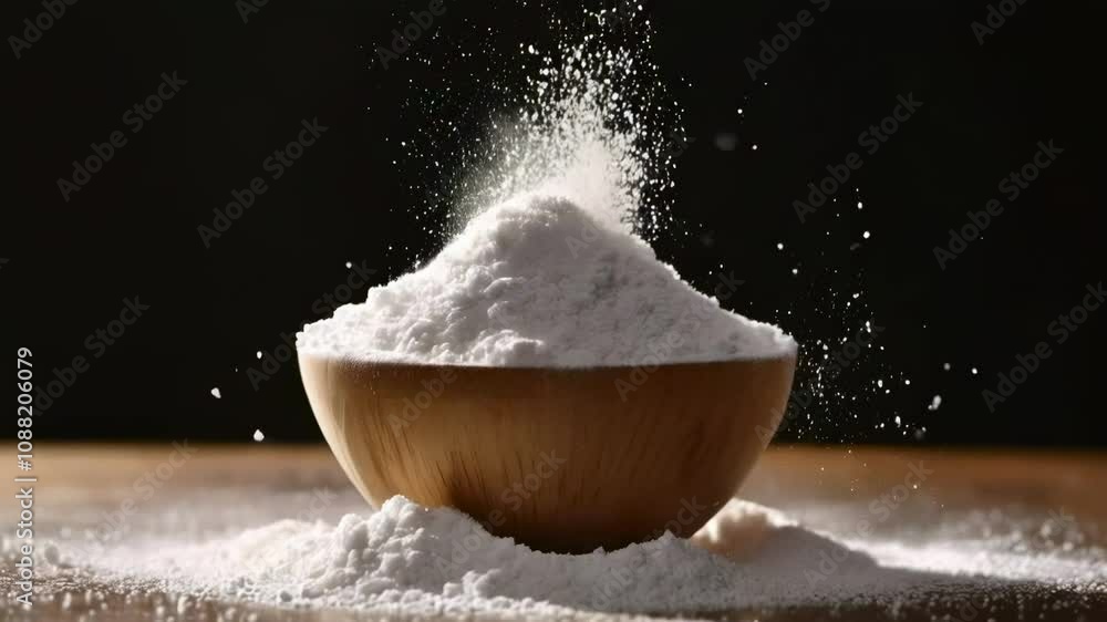 Sugar Powder in Slow Motion Sugar Powder in Slow Motion