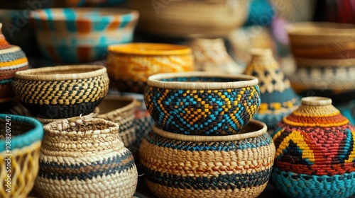 Colorful Woven Baskets