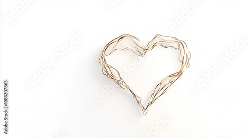 Wire Heart Symbol:  A delic...