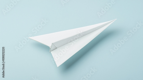 Paper Airplane Taking Flight