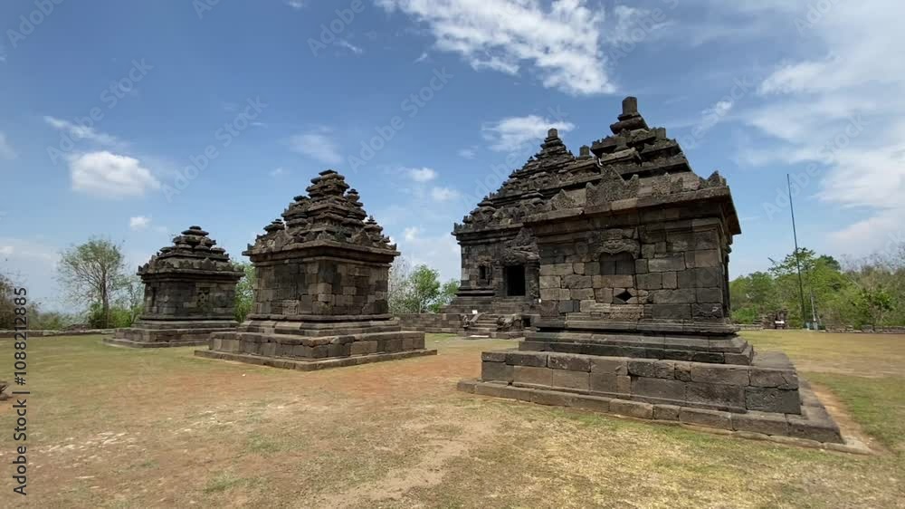 The atmosphere at the Ijo Temple in Yogyakarta, Indonesia The atmosphere at the Ijo Temple in Yogyakarta, Indonesia