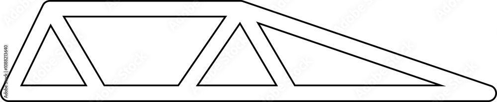 Triangle line icon. Geometric shapes Triangle line icon. Geometric shapes