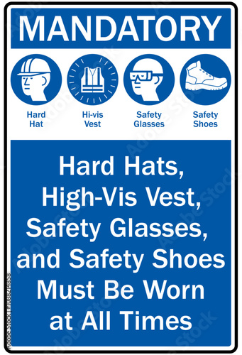 Job safety signs mandatory