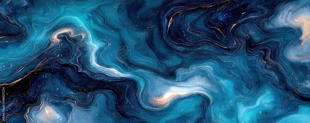 Abstract Blue Swirl Marble Texture Background Galaxy Design Navy Teal Gold Abstract Blue Swirl Marble Texture Background Galaxy Design Navy Teal Gold
