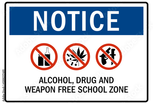 No weapon and drug in school