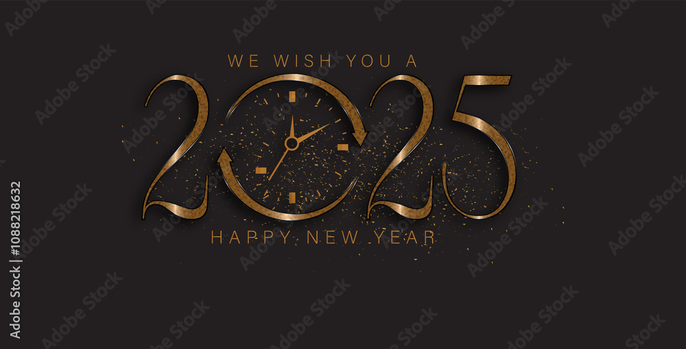 A vibrant illustration celebrating the New Year 2025 A vibrant illustration celebrating the New Year 2025