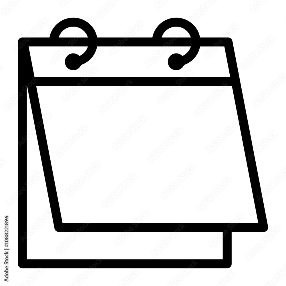 Calendar Icon in Outline Style. Line art Calendar Icon in Outline Style. Line art