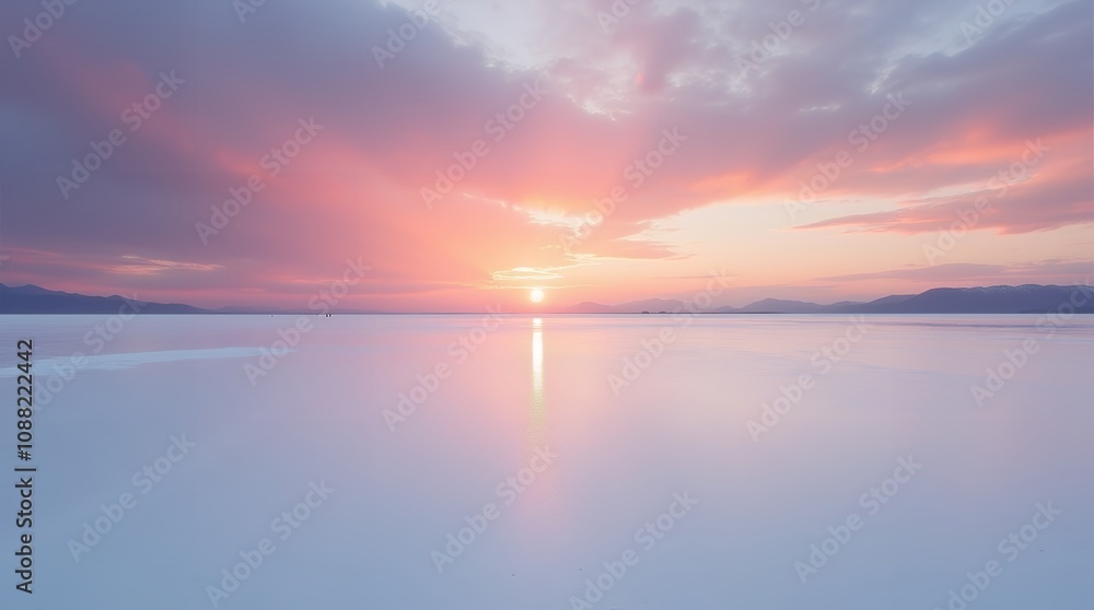 Salt Flats at Sunrise: Salt Flats at Sunrise: