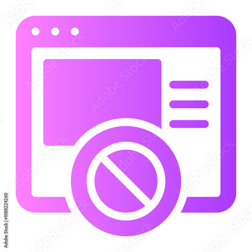 ad blocker gradient icon