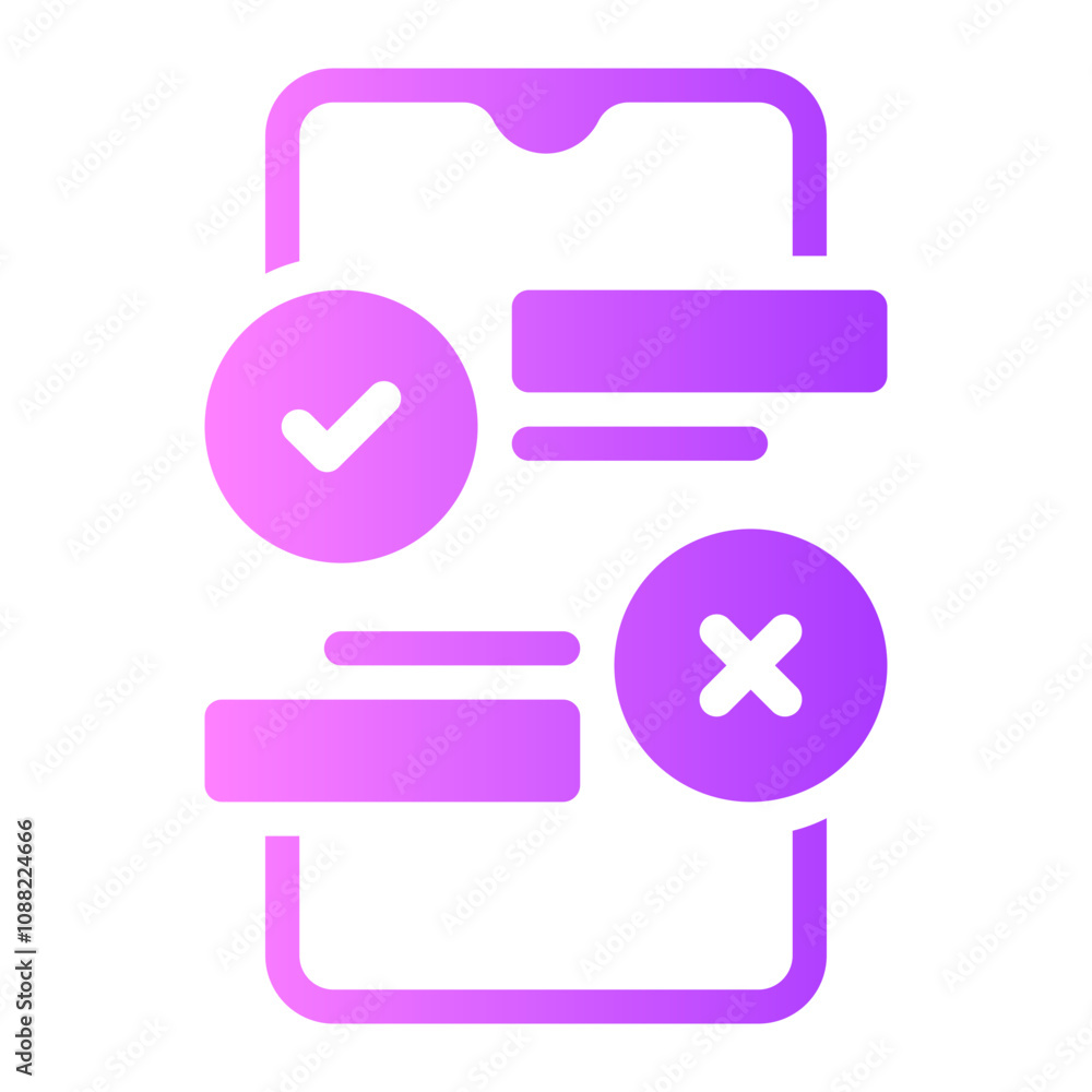 online survey gradient icon online survey gradient icon