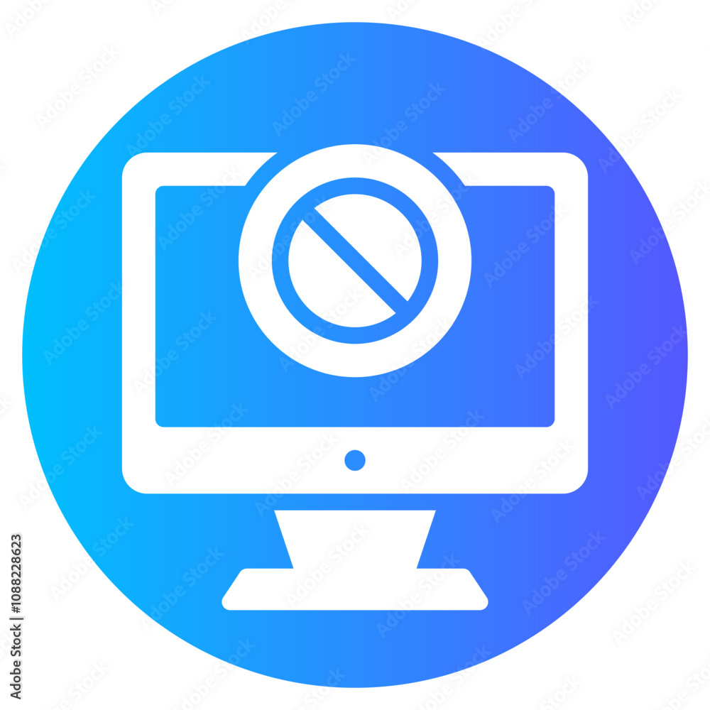 ad blocker gradient icon ad blocker gradient icon