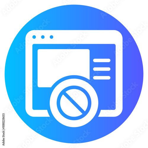 ad blocker gradient icon