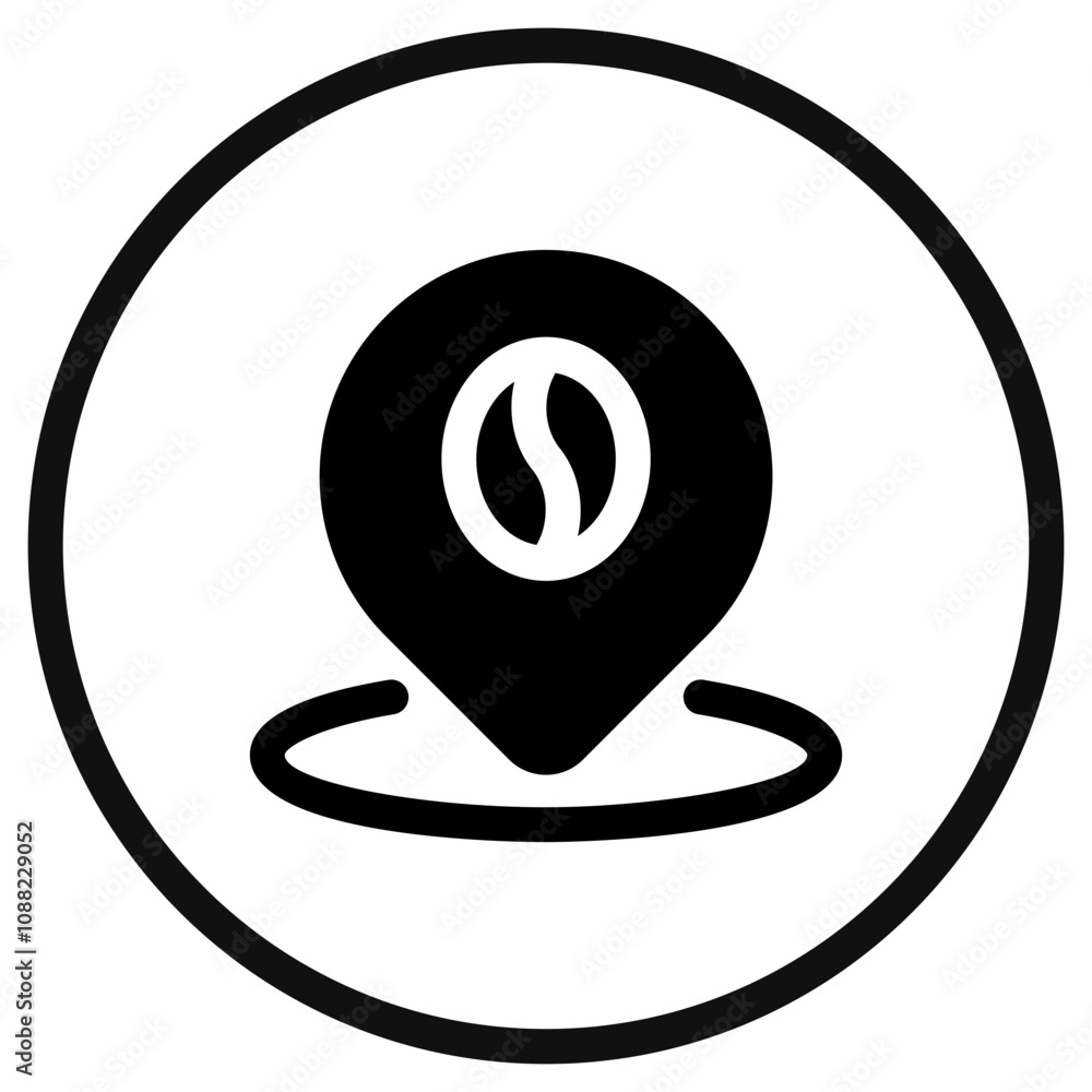 Editable coffee shop location vector icon. Cafe, coffee shop, restaurant, drink, beverages. Part of a big icon set family. Perfect for web and app interfaces, presentations, infographics, etc Editable coffee shop location vector icon. Cafe, coffee shop, restaurant, drink, beverages. Part of a big icon set family. Perfect for web and app interfaces, presentations, infographics, etc