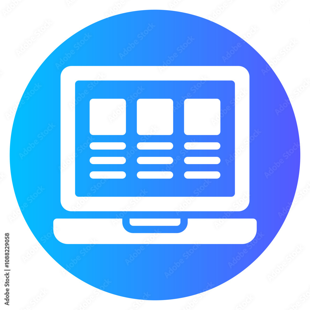 planning gradient icon planning gradient icon