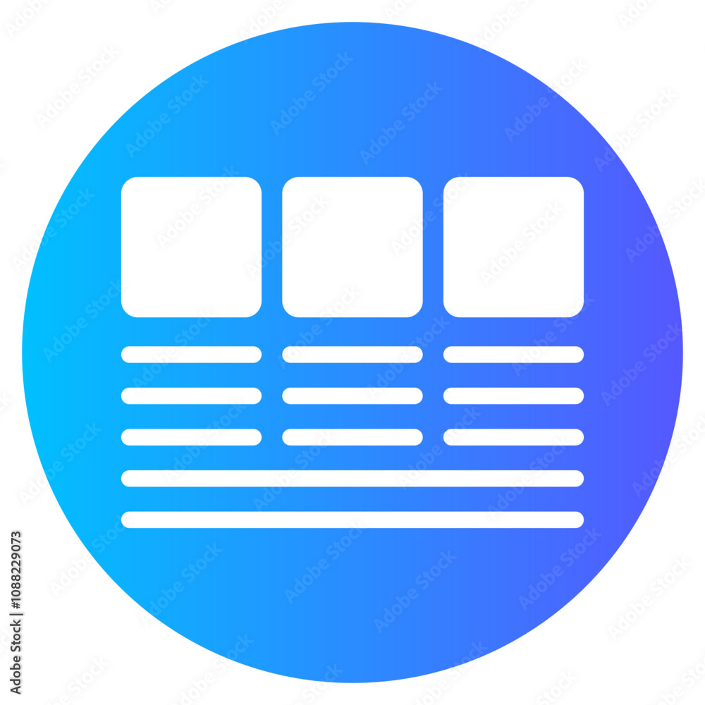 planning gradient icon planning gradient icon