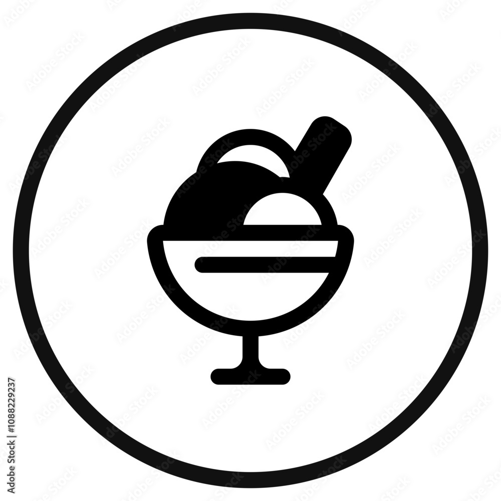 Editable sundae ice cream vector icon. Food, restaurant. Part of a big icon set family. Perfect for web and app interfaces, presentations, infographics, etc Editable sundae ice cream vector icon. Food, restaurant. Part of a big icon set family. Perfect for web and app interfaces, presentations, infographics, etc