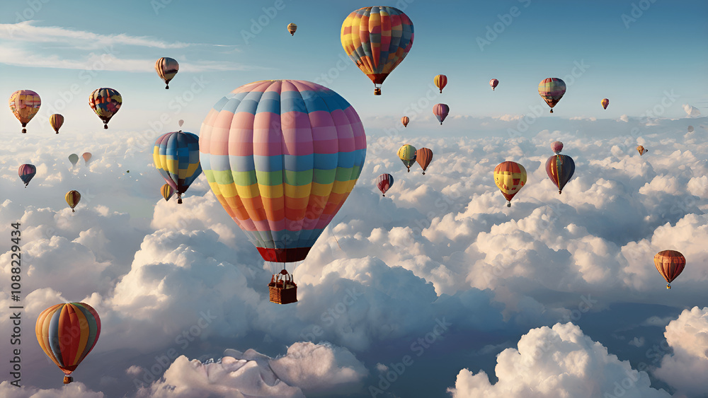 Obraz premium Hot air balloons festival 