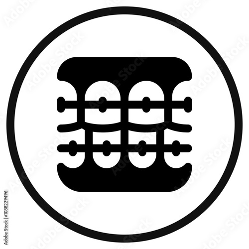 Editable dental braces vector icon. Dentistry, healthcare, medical. Part of a big icon set family. Perfect for web and app interfaces, presentations, infographics, etc