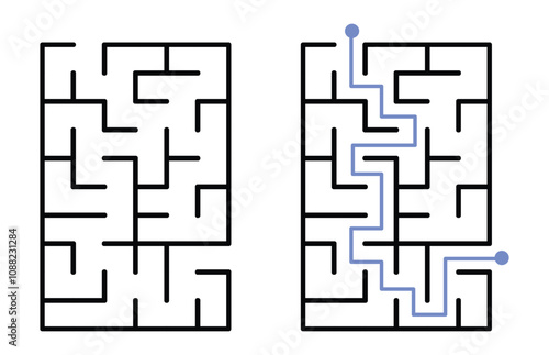 Fun Labyrinth Maze Puzzles for Kids with Answers