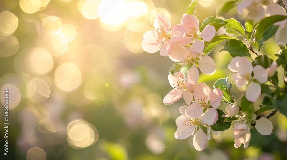 Delicate Spring Blossoms in Sunlight Delicate Spring Blossoms in Sunlight