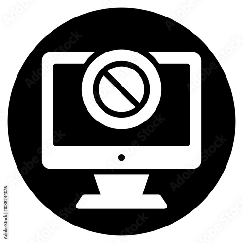 ad blocker glyph icon